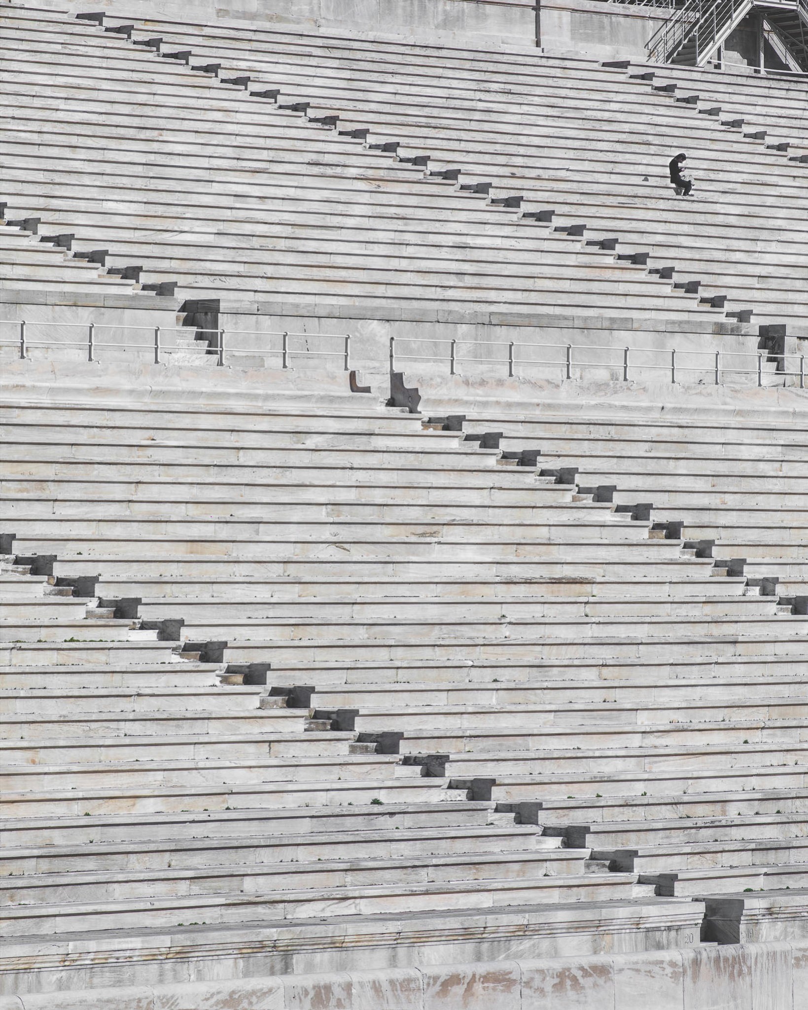 Reading On The Stairs | Athens, Greece