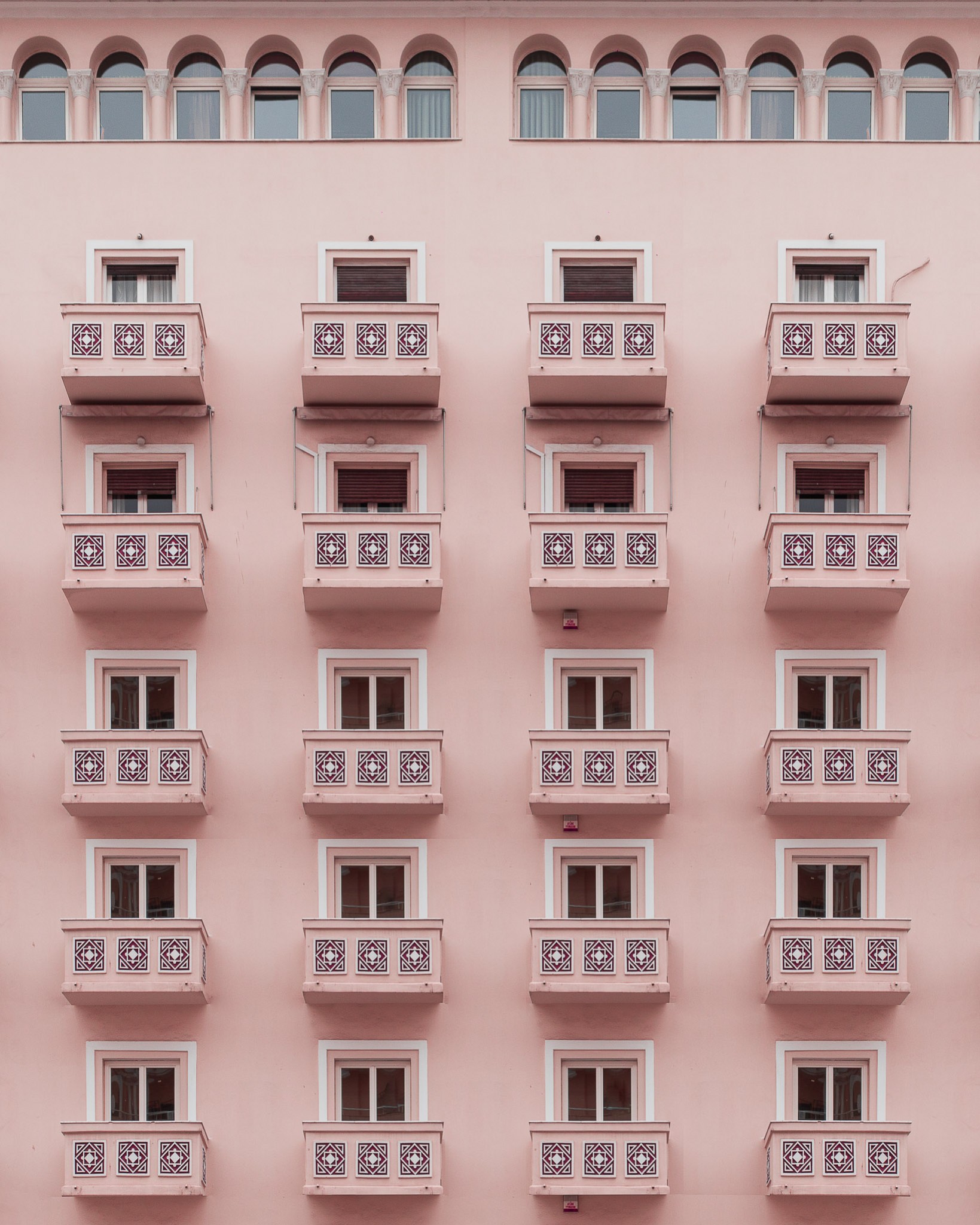 Pink Balconies | Thessaloniki, Greece