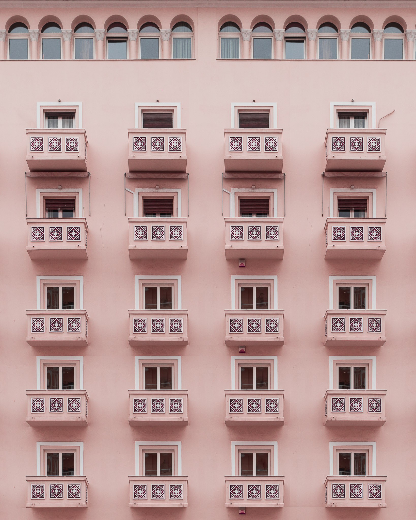 Pink Balconies | Thessaloniki, Greece